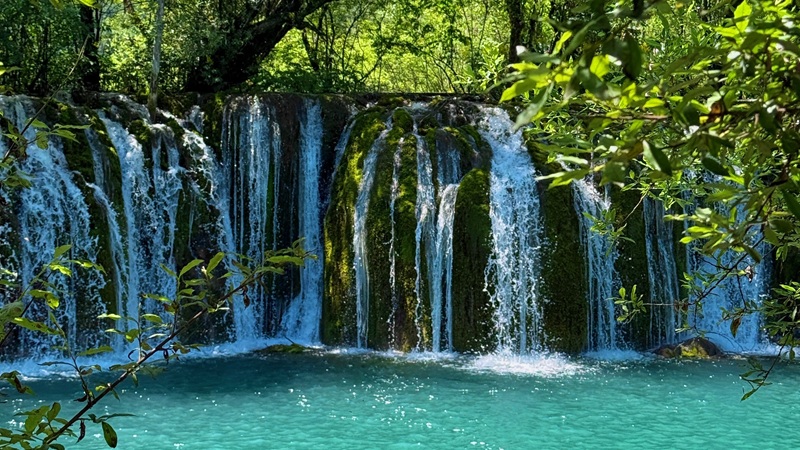Summer waterfalls in Jiuzhaigou