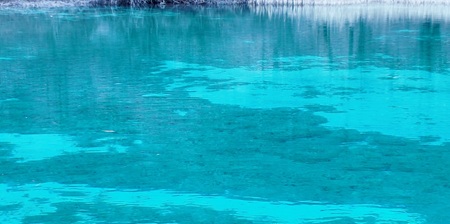Crystal Blue Water of Five-Color Pool